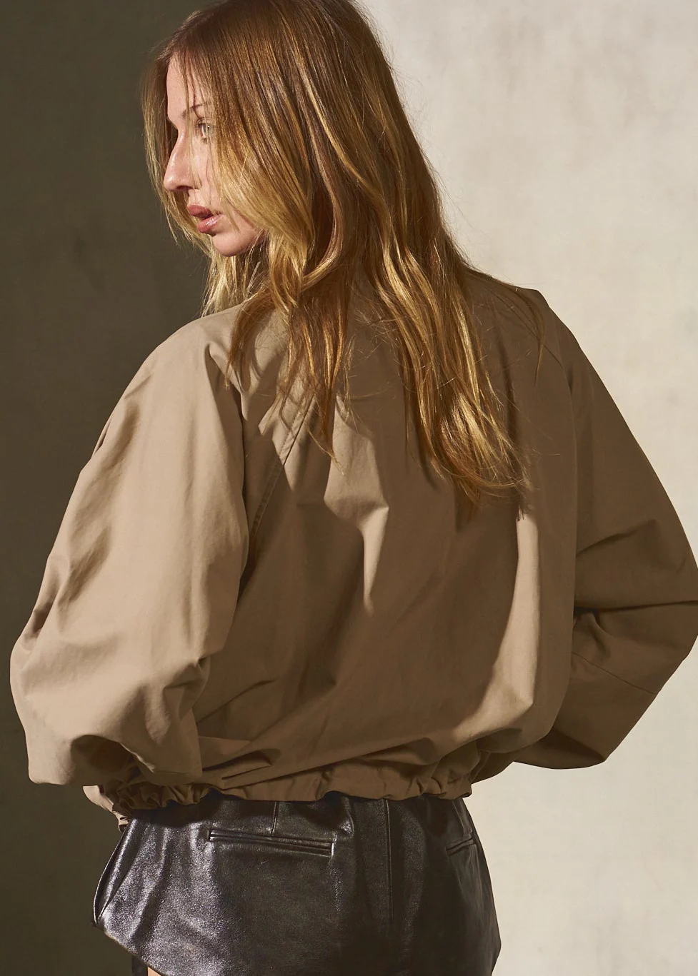 BLOUSON JACKET - Sand - Image 5