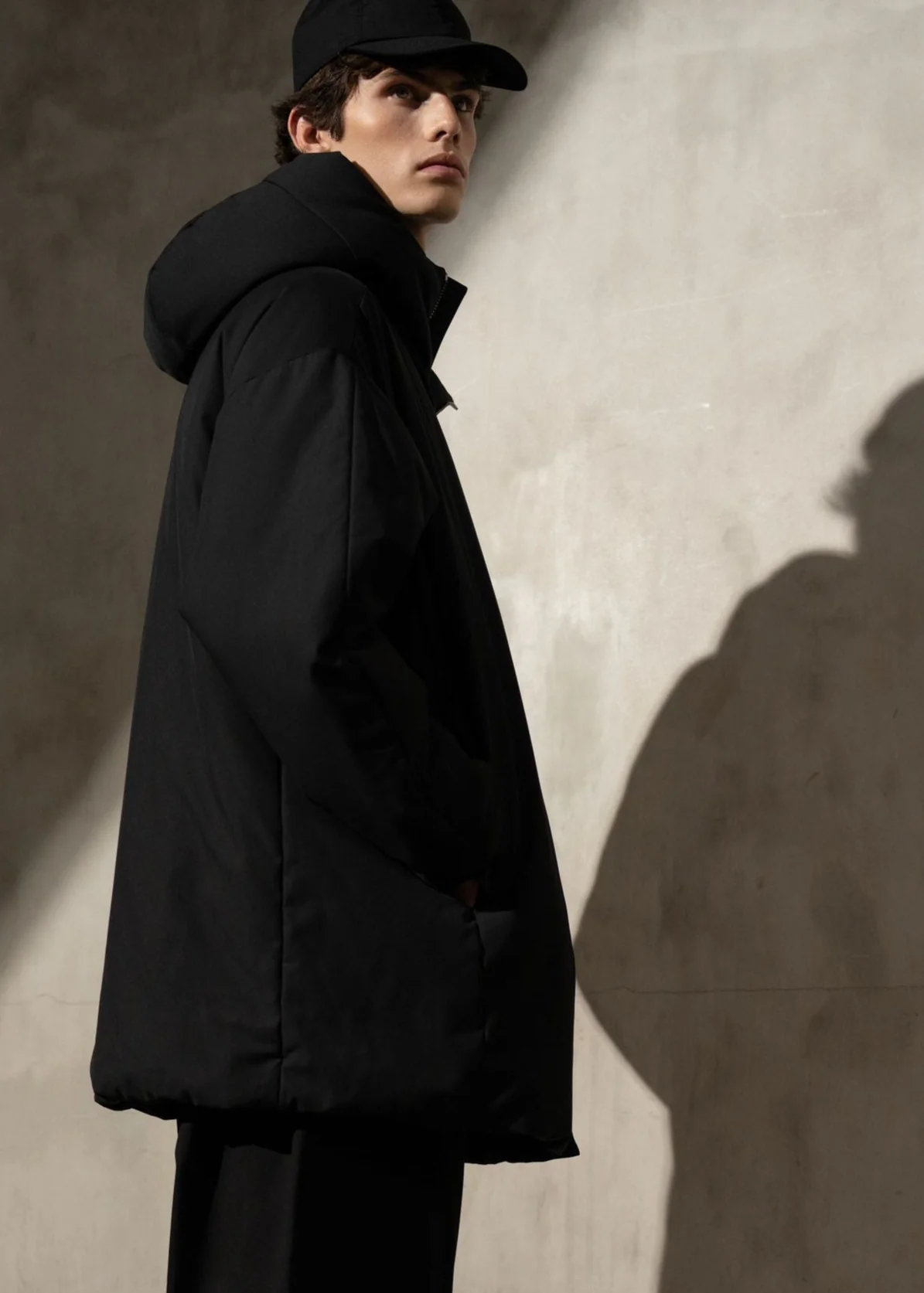HOODED PUFFER PARKA - Noir - Image 3