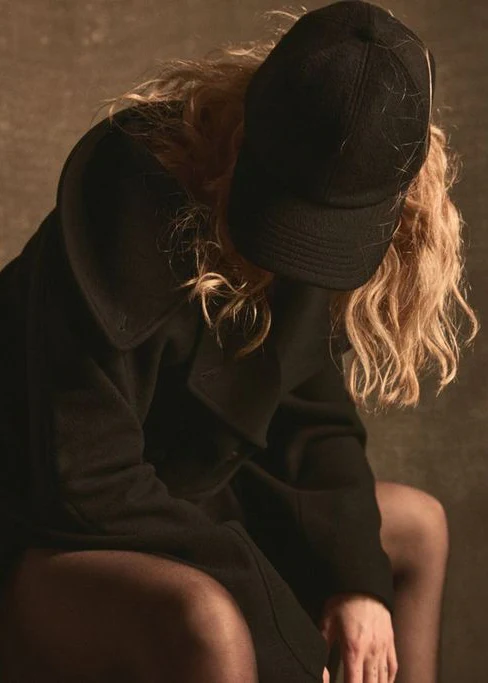 ITALIAN WOOL PEACOAT – Noir - Image 3
