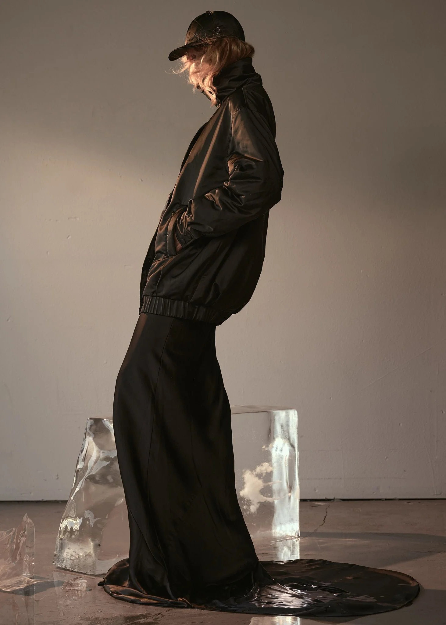 SATEEN BOMBER - Noir - Image 3