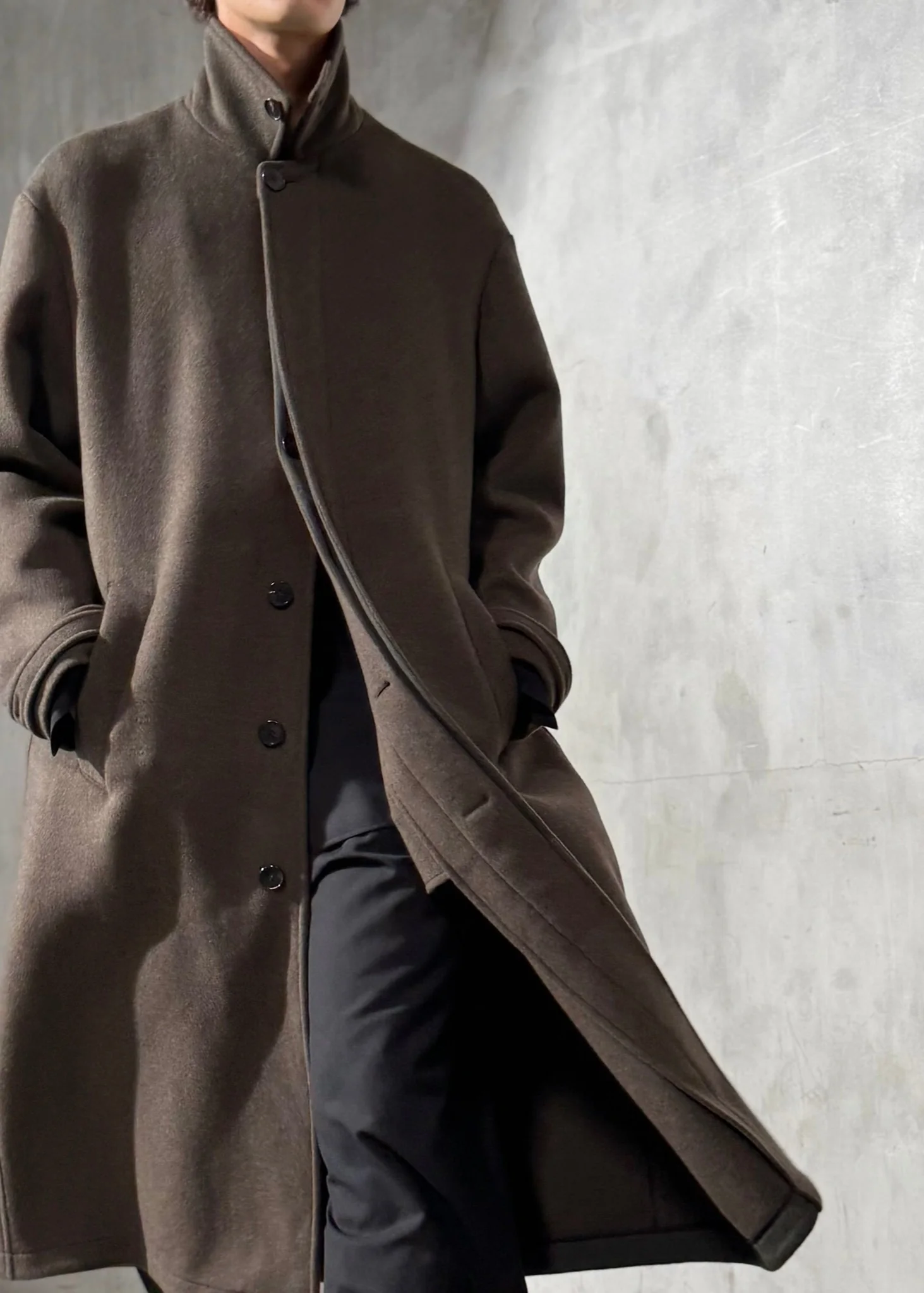 WOOL MAC COAT  - Noir - Image 6